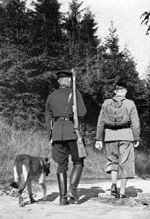 Ein Schmuggler wird gefa&szlig;t